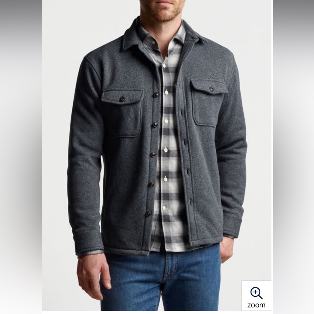 Peter Millar Crown Sweater Fleece Shirt Jacket